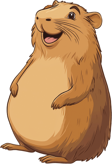 Capybara Sticker - 20 stickers (mix)