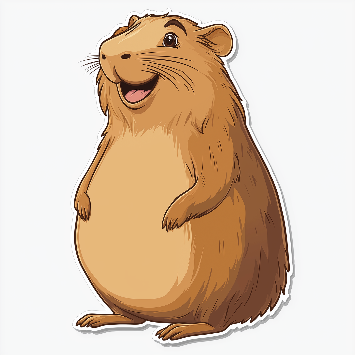Capybara Sticker Die Cut and Kiss Cut