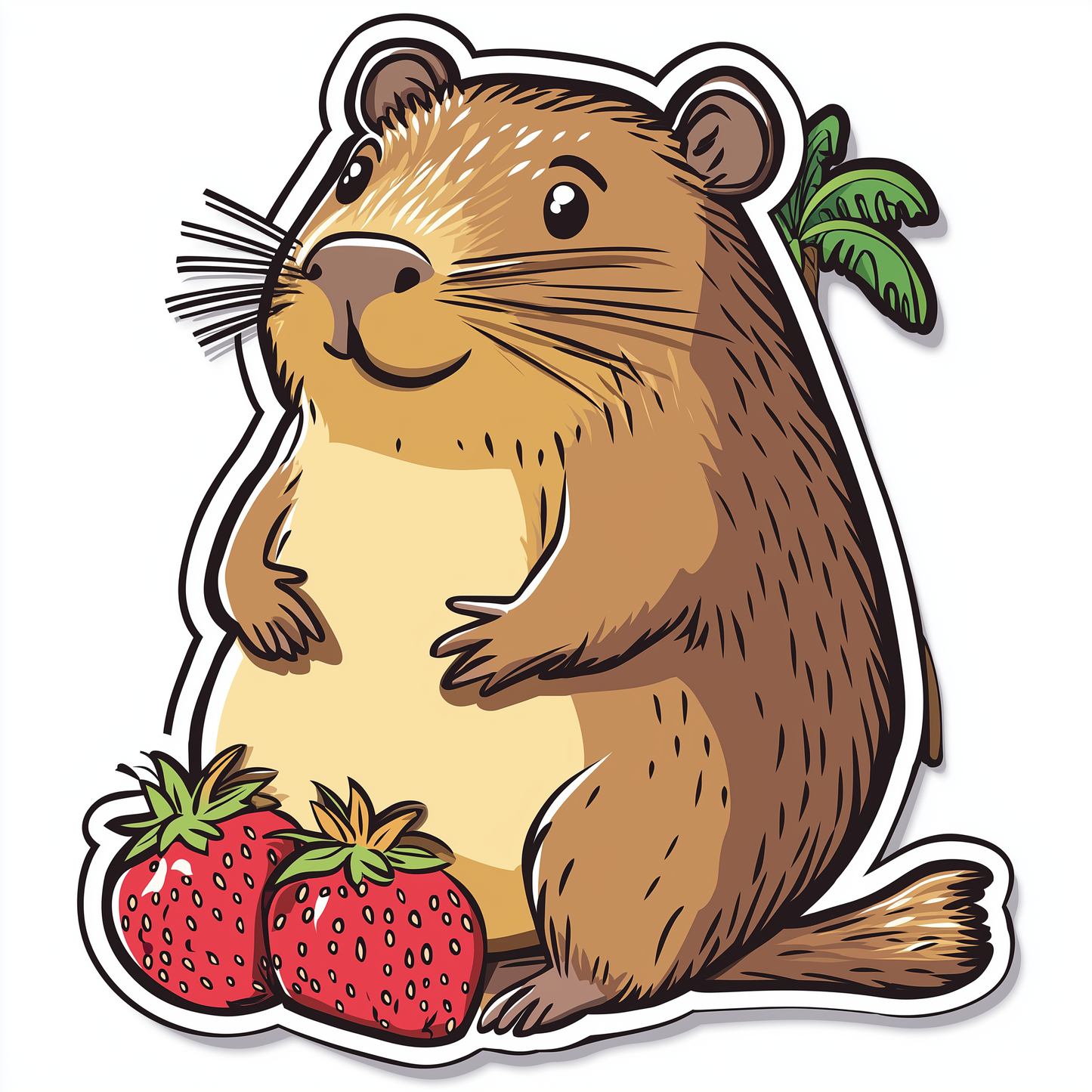 Capybara Sticker Die Cut and Kiss Cut