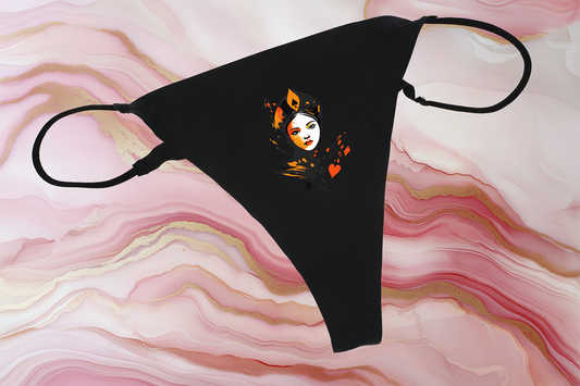 Tanga - Queen of Spades 'The Black and Orange'