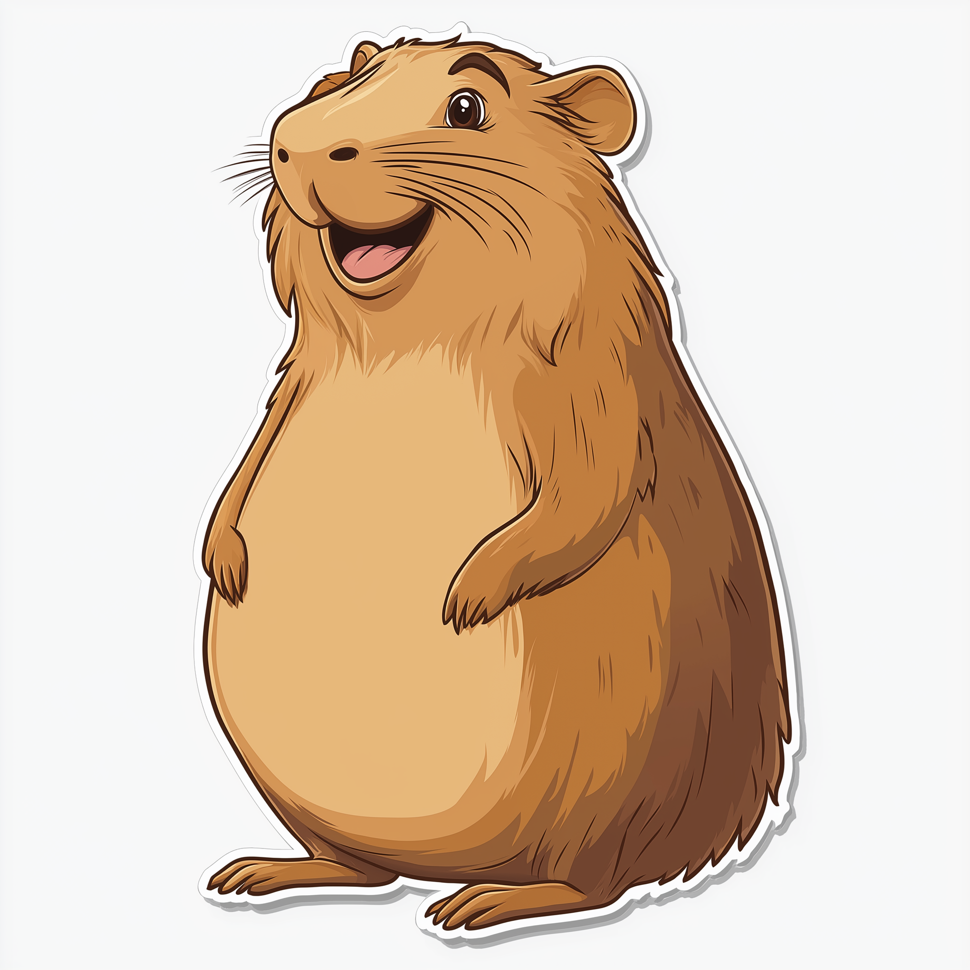 Capybara Sticker Die Cut and Kiss Cut