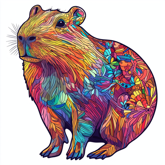 Capybara Sticker Die Cut and Kiss Cut