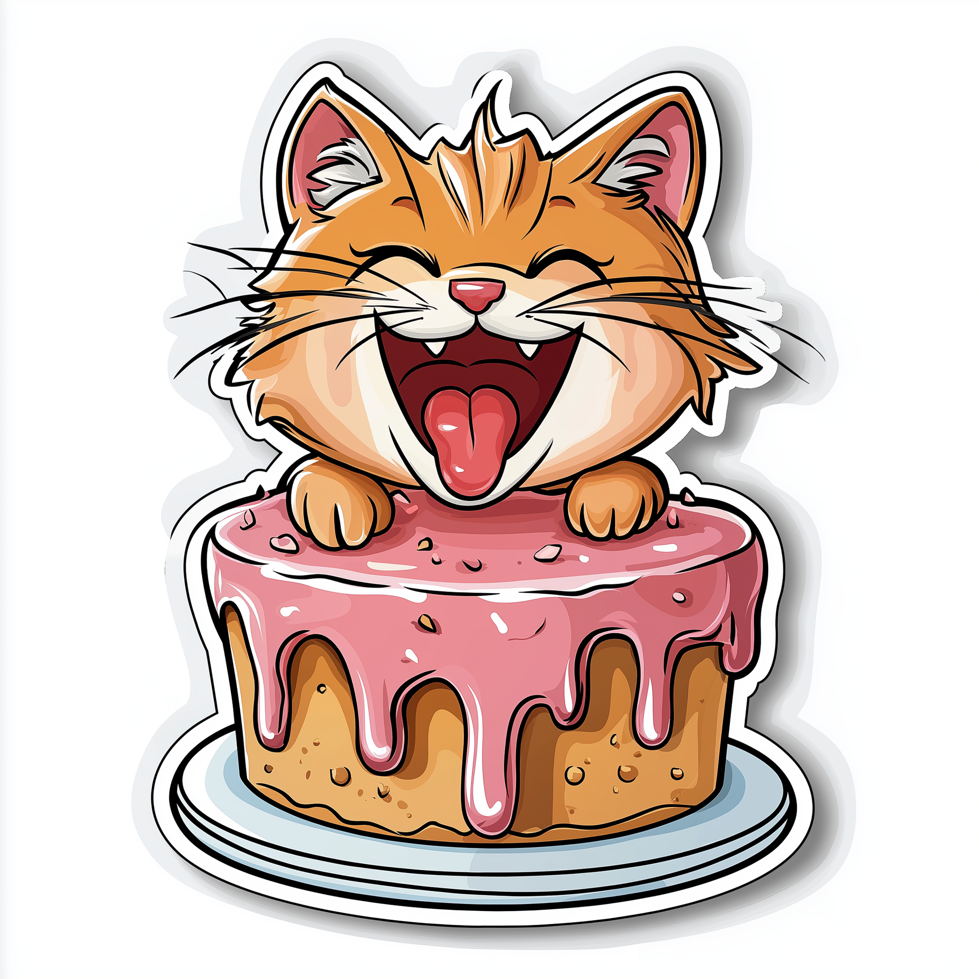 Katzen Sticker Die Cut