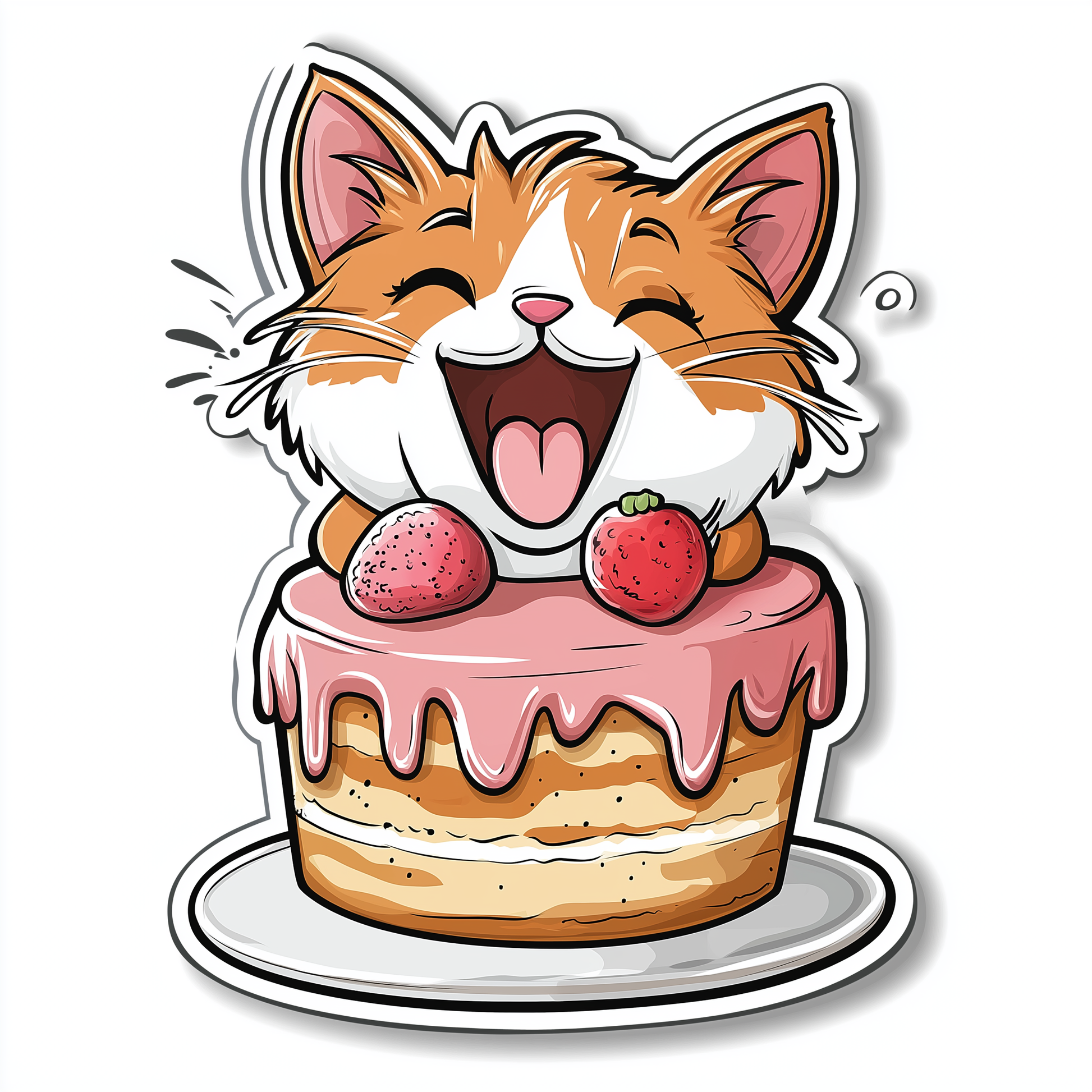 Katzen Sticker Die Cut